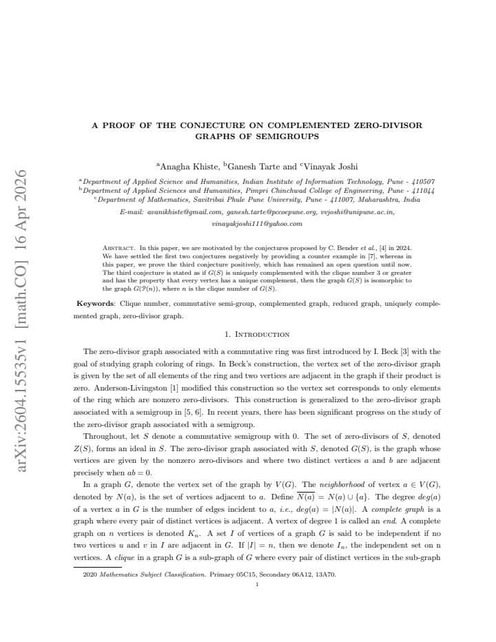 First page