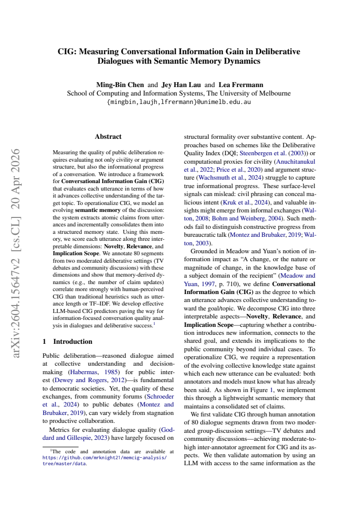First page