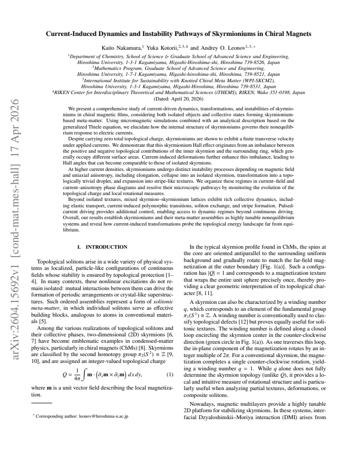First page