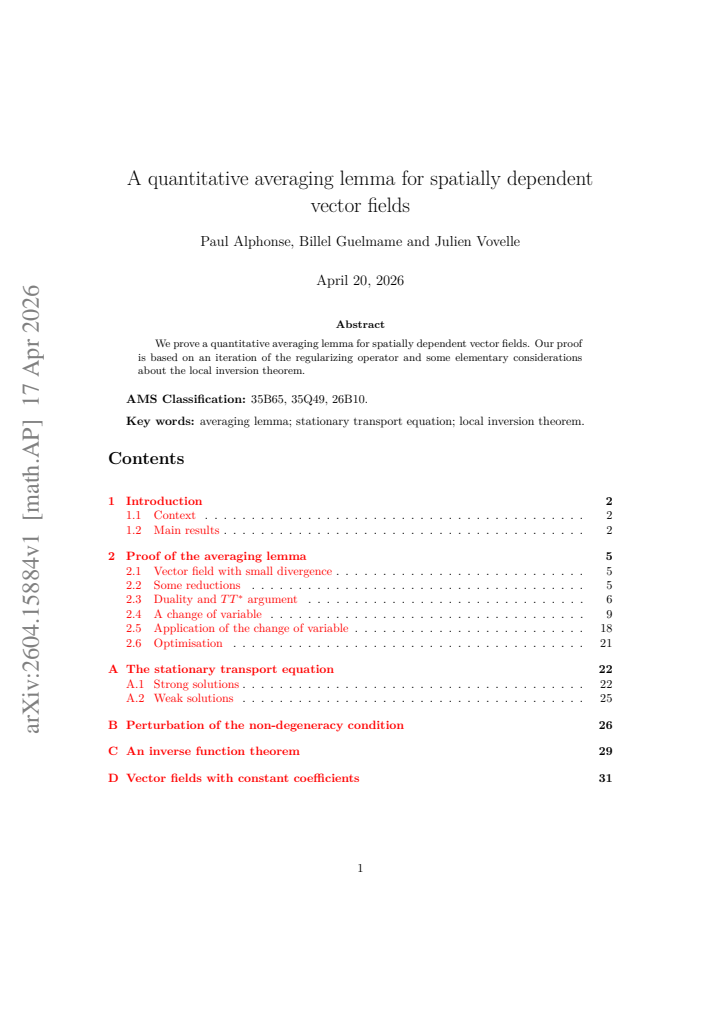 First page