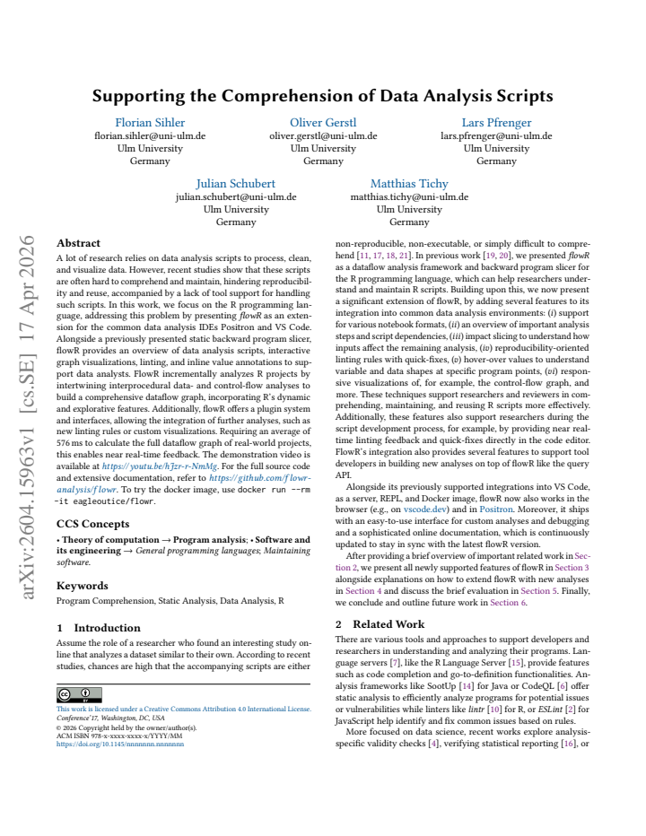 First page