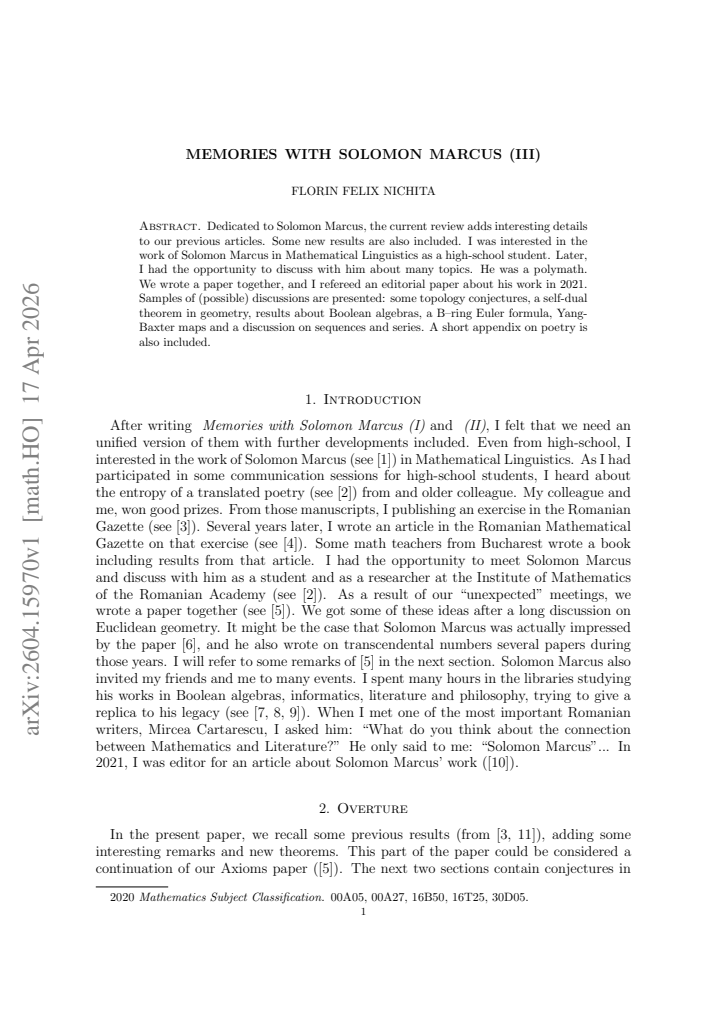 First page