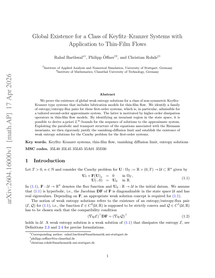 First page