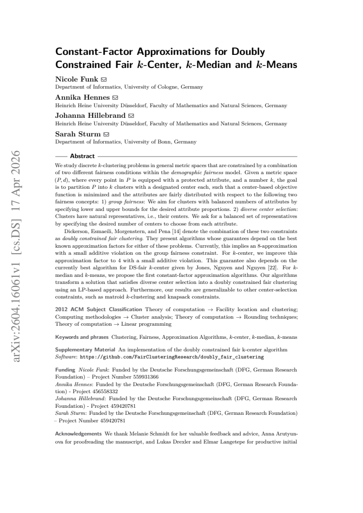 First page