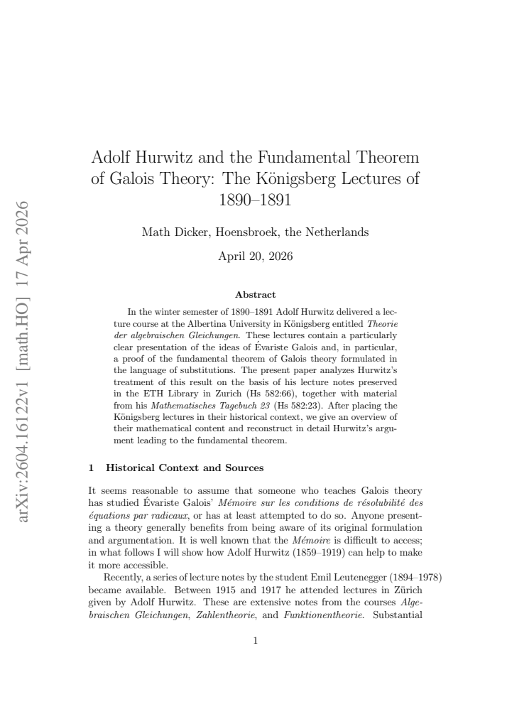 First page