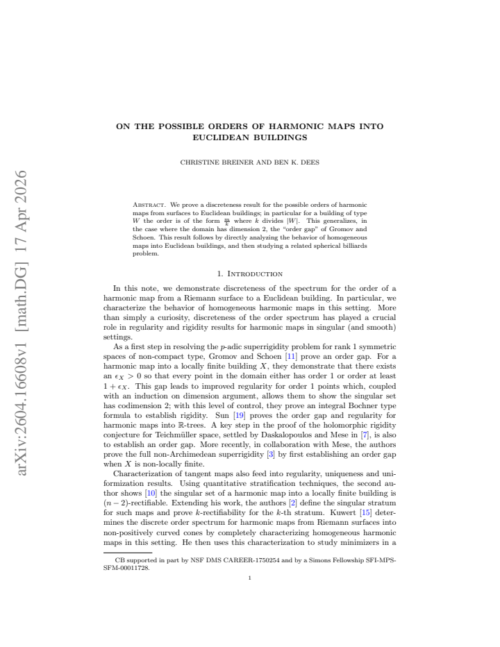 First page