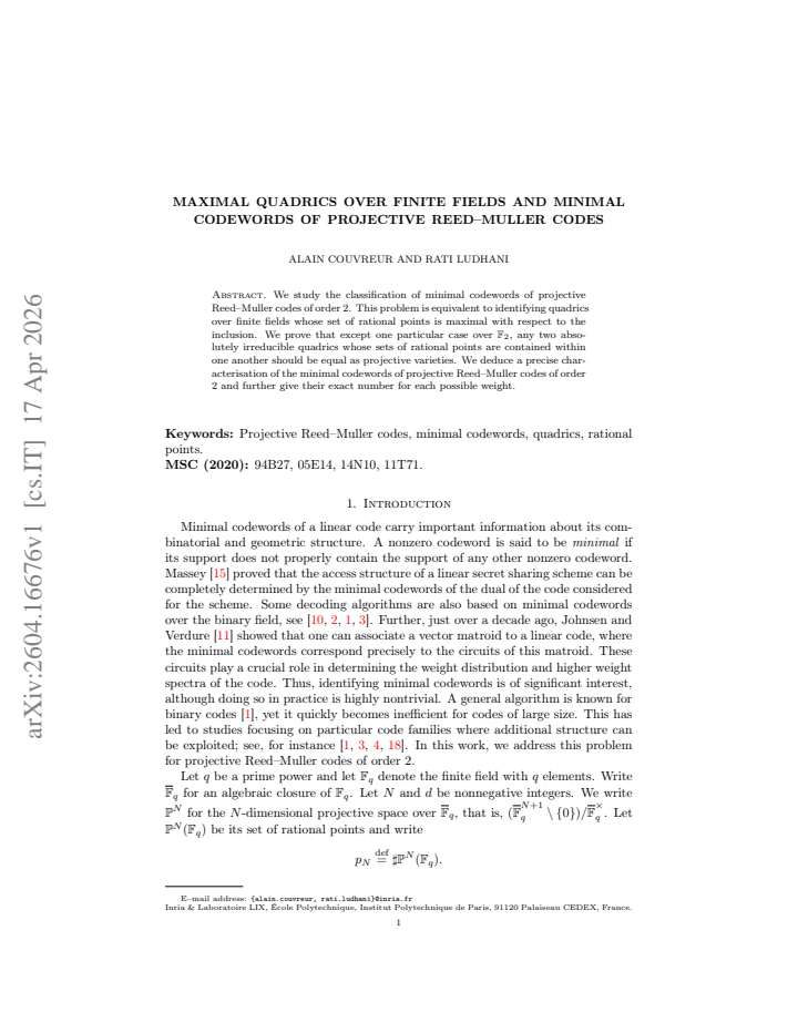 First page