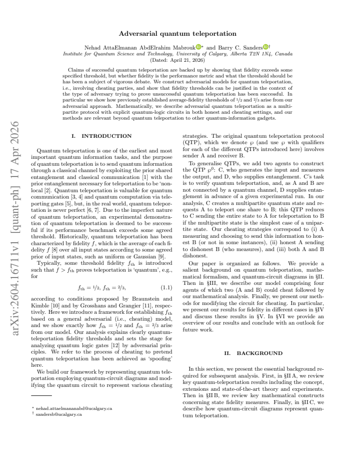 First page
