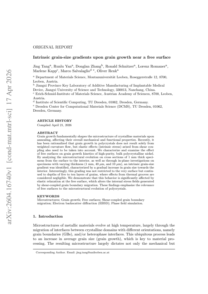 First page