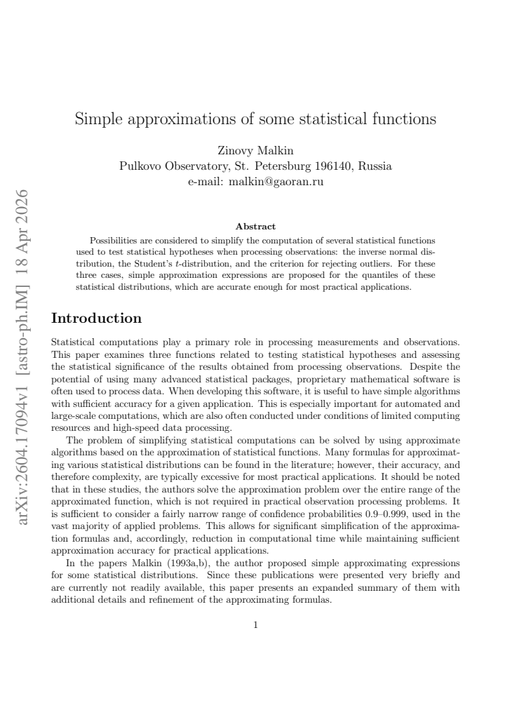 First page