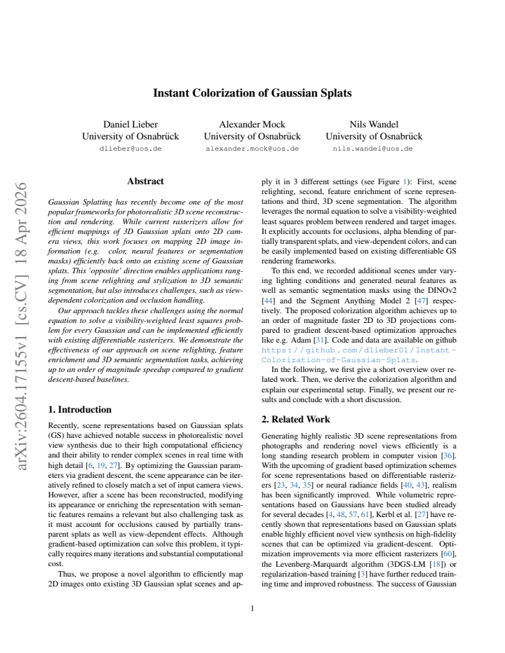 First page
