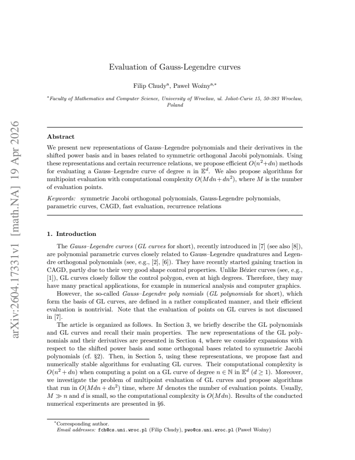 First page