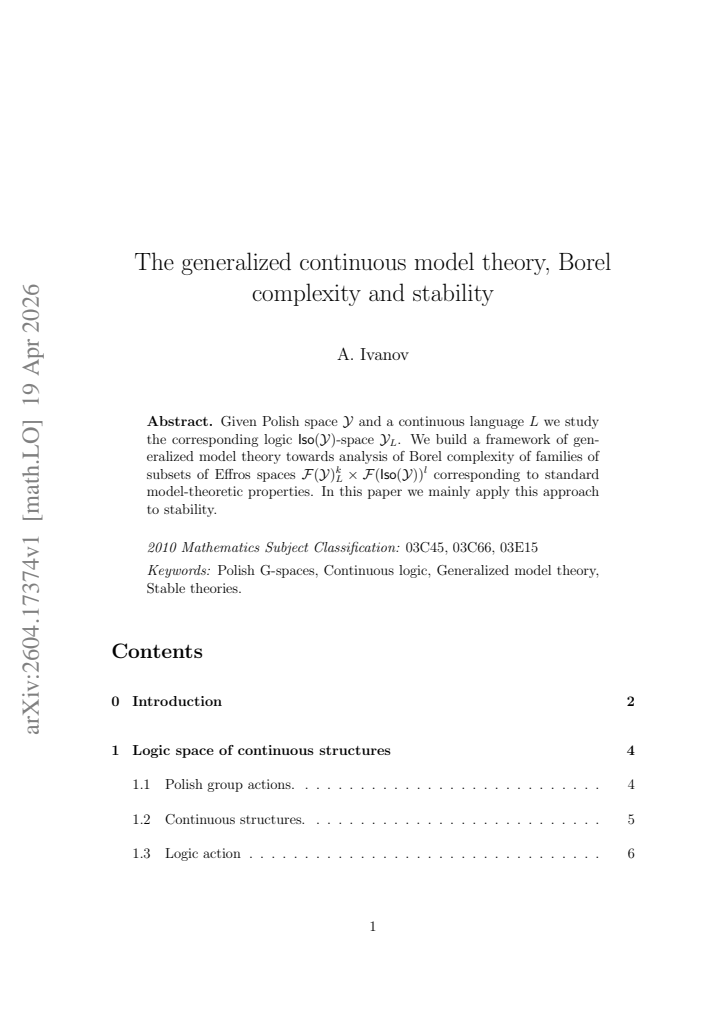 First page