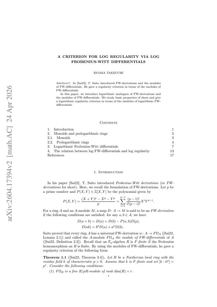 First page