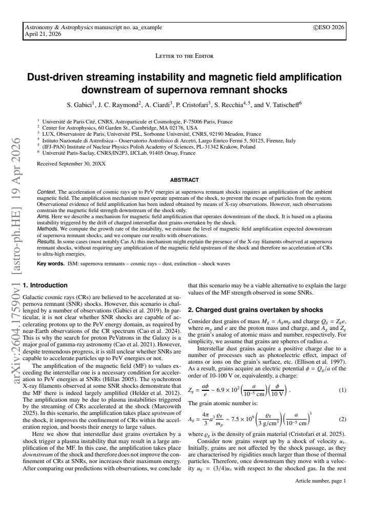 First page