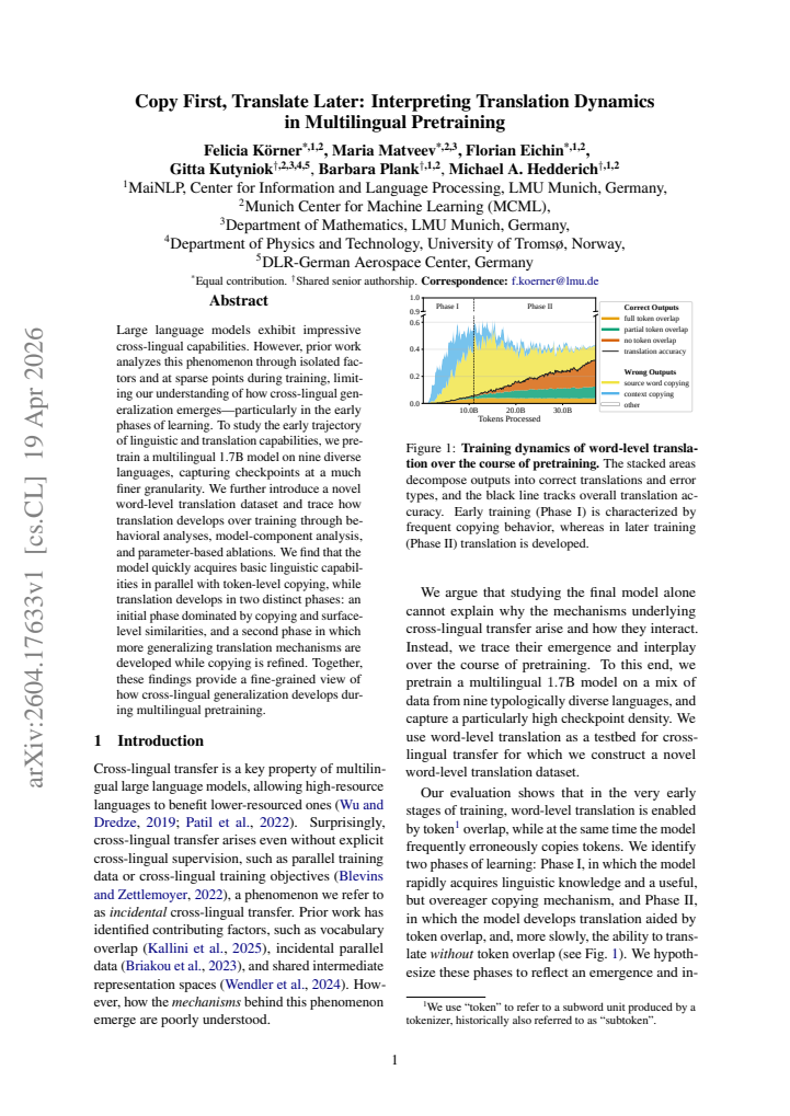 First page