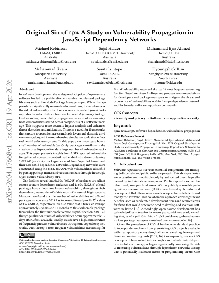 First page