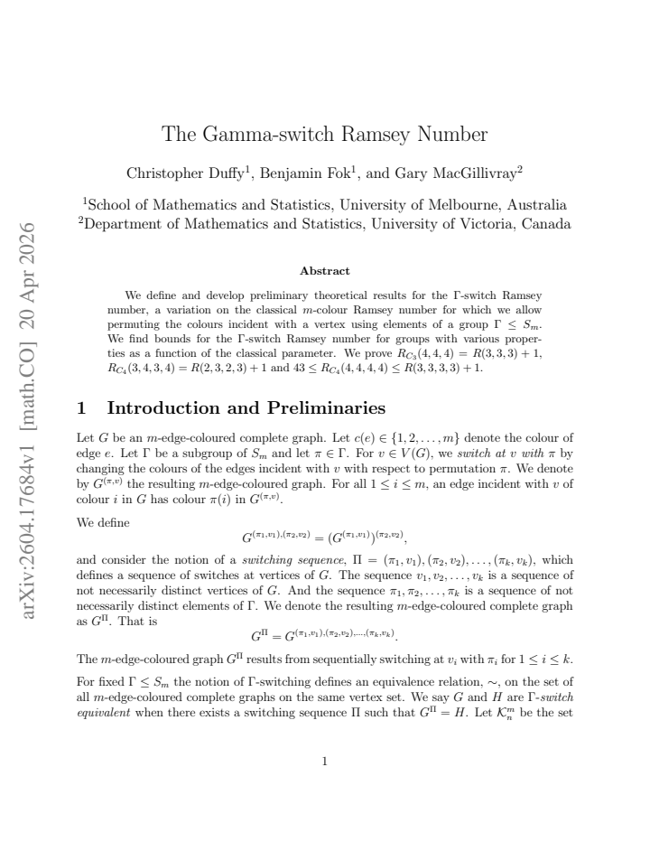 First page