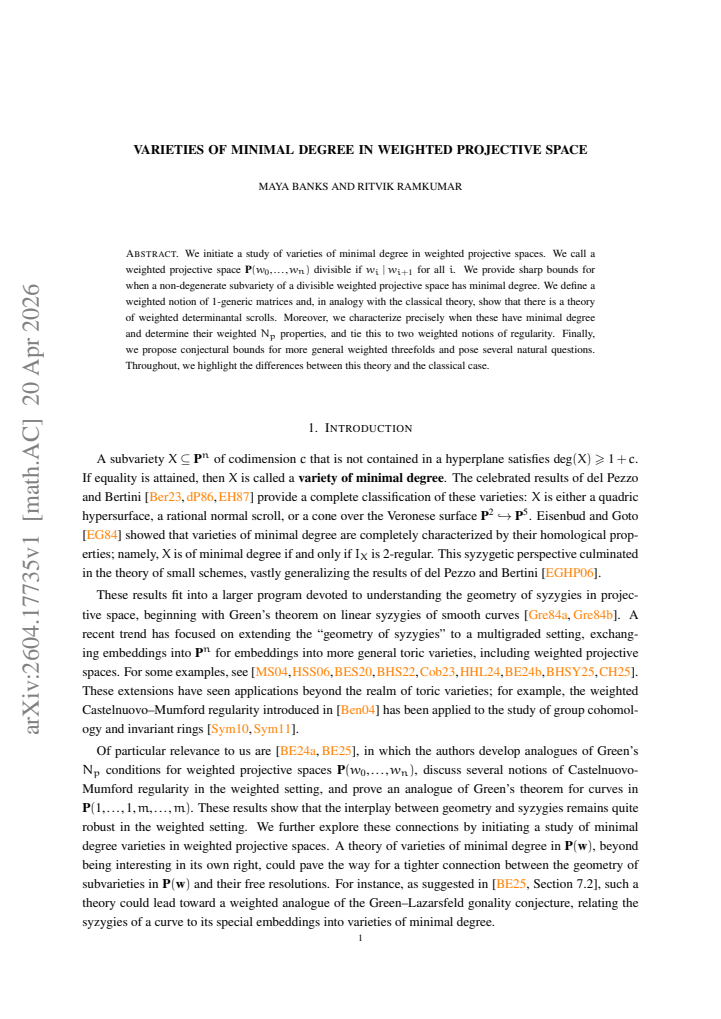 First page