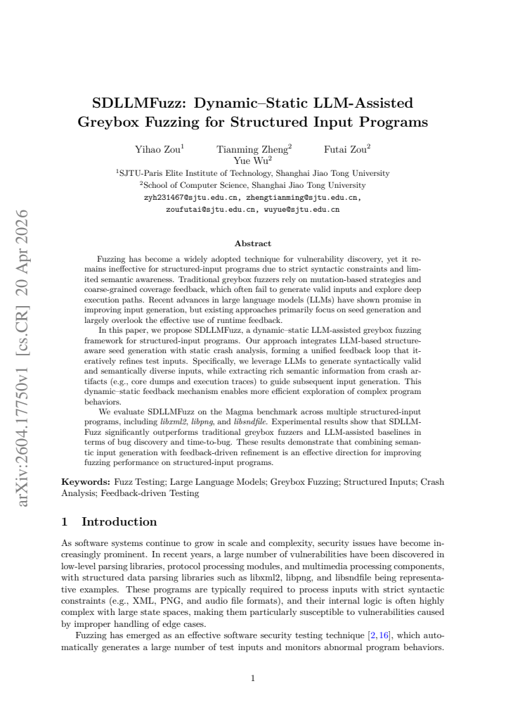 First page