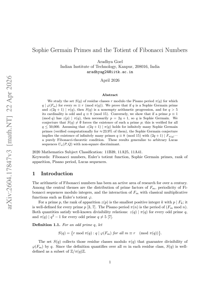 First page