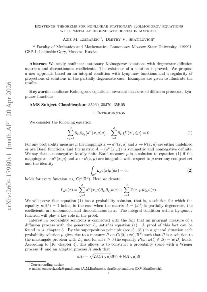 First page