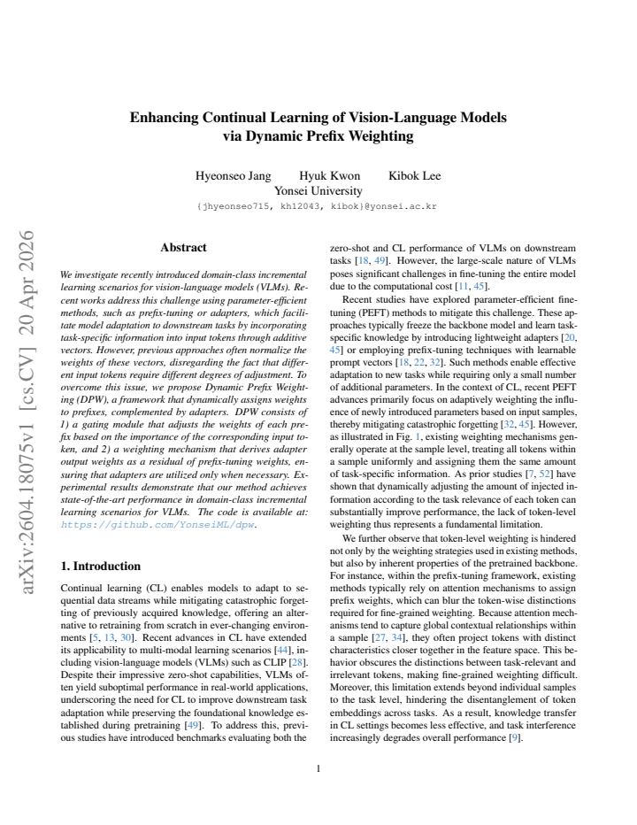 First page