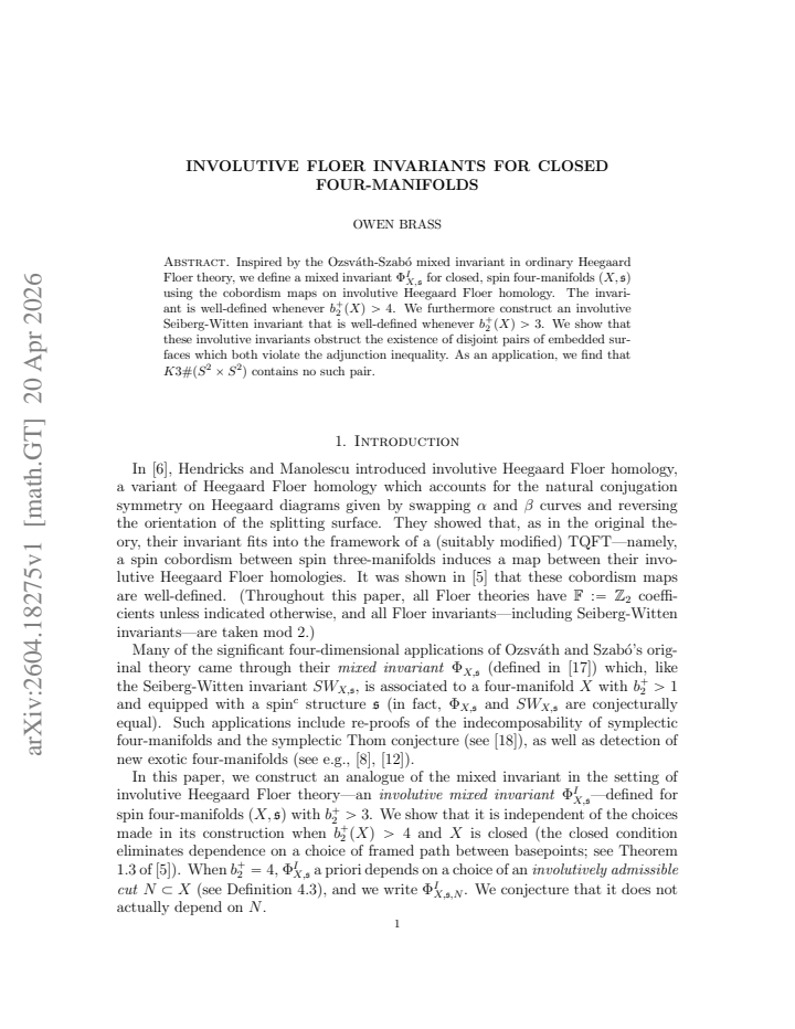 First page