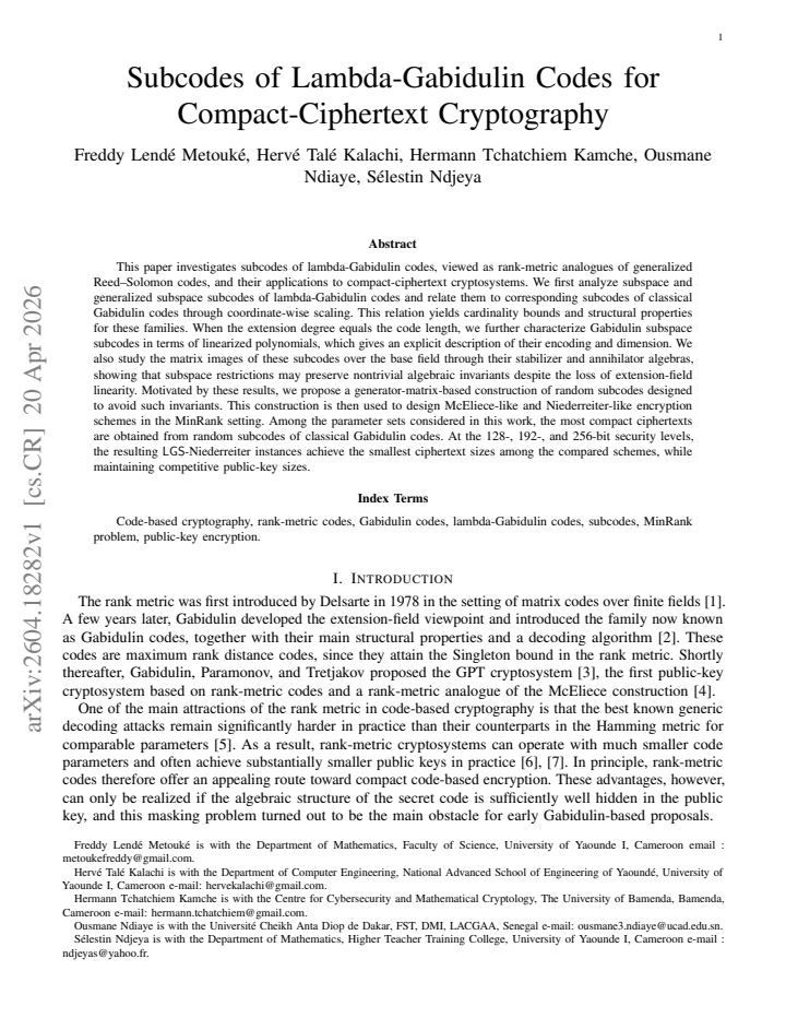 First page