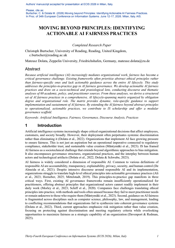 First page
