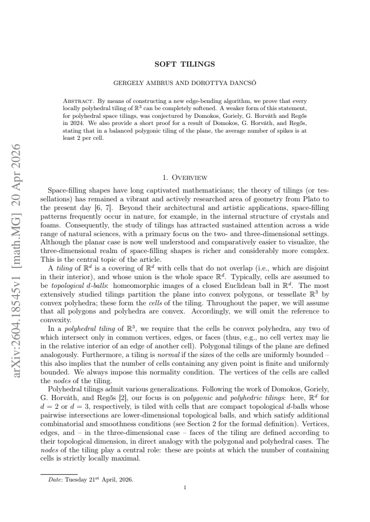 First page