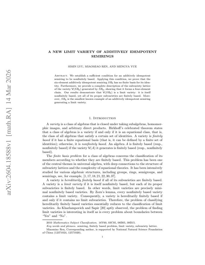 First page