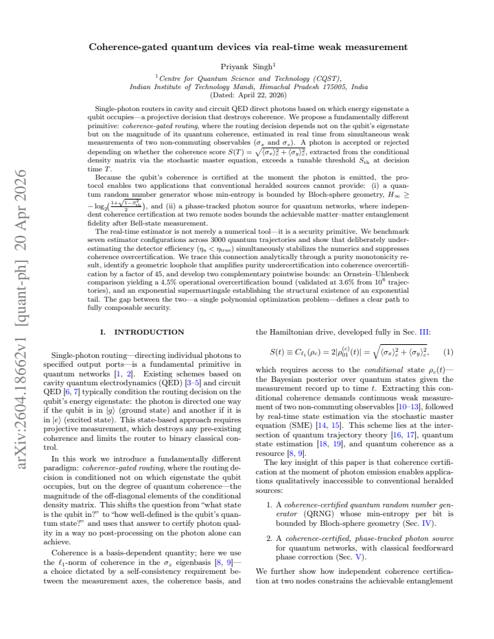 First page
