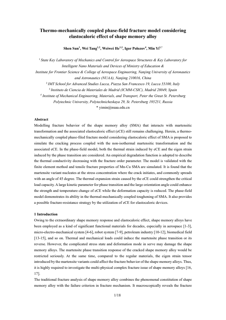 First page