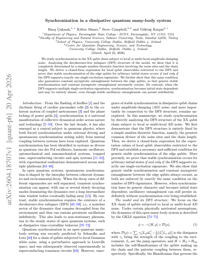 First page