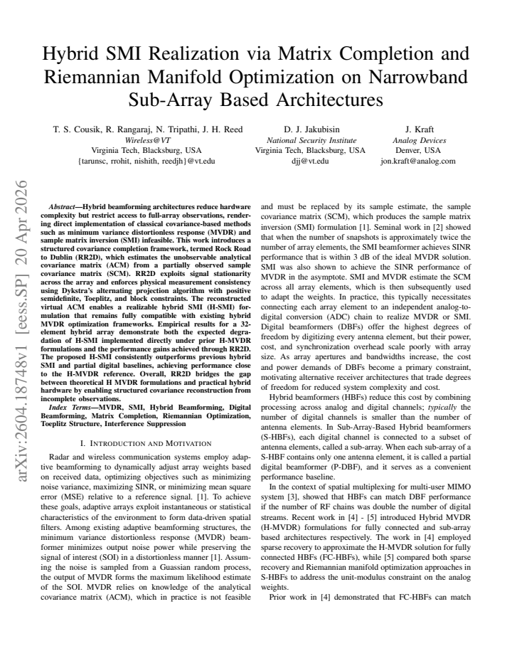 First page