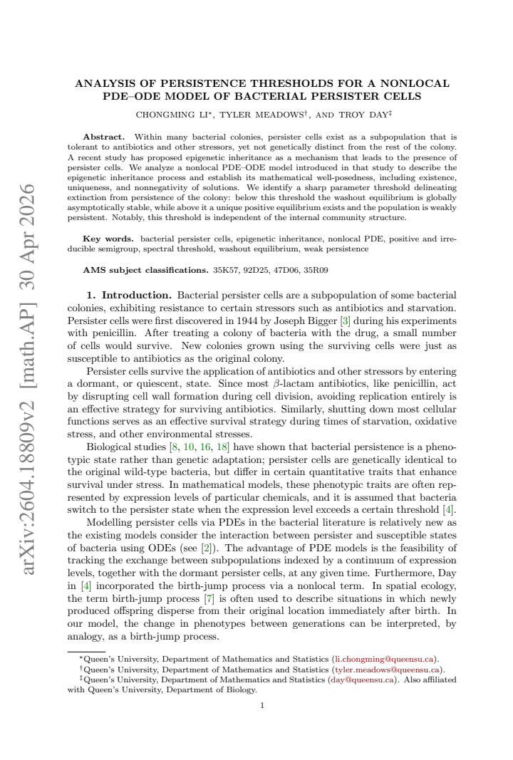 First page