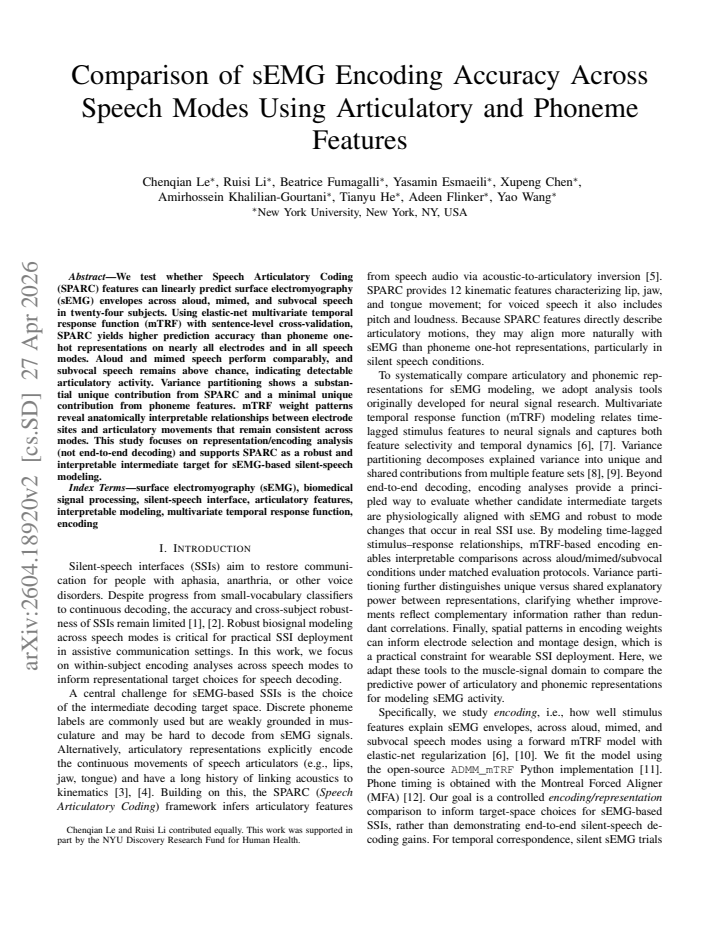 First page