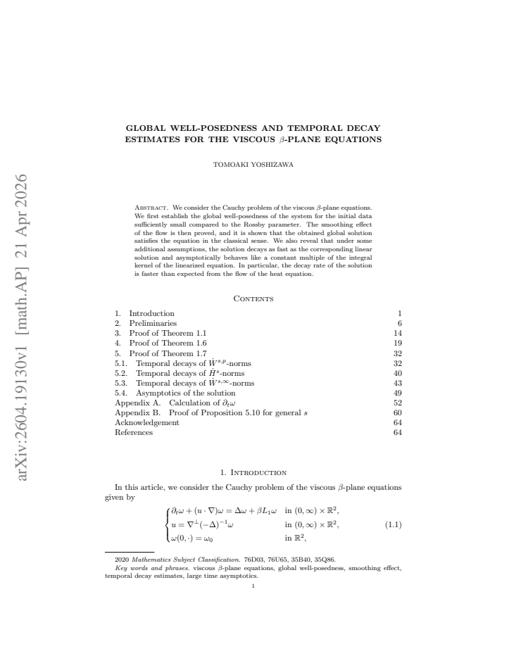 First page