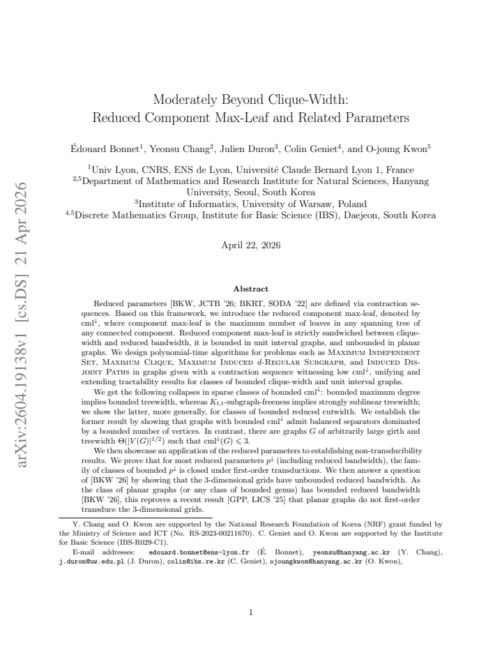 First page