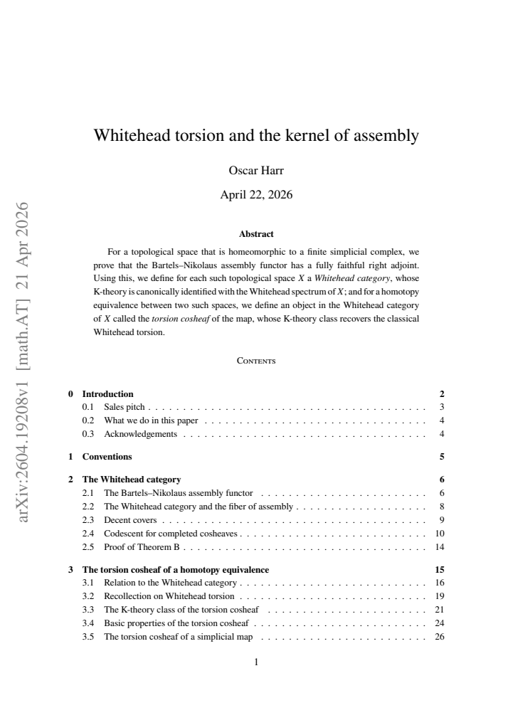 First page