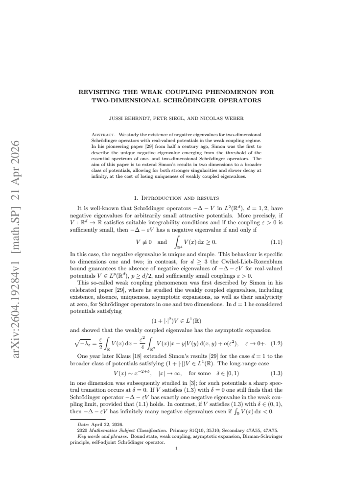 First page