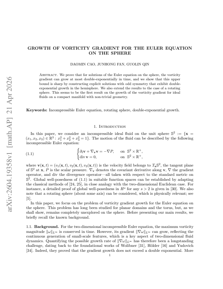 First page