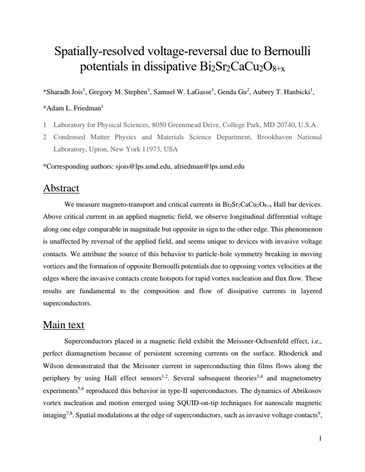 First page