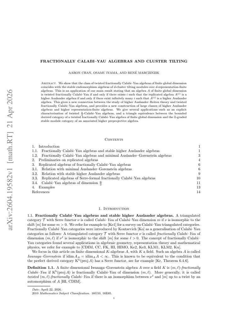 First page