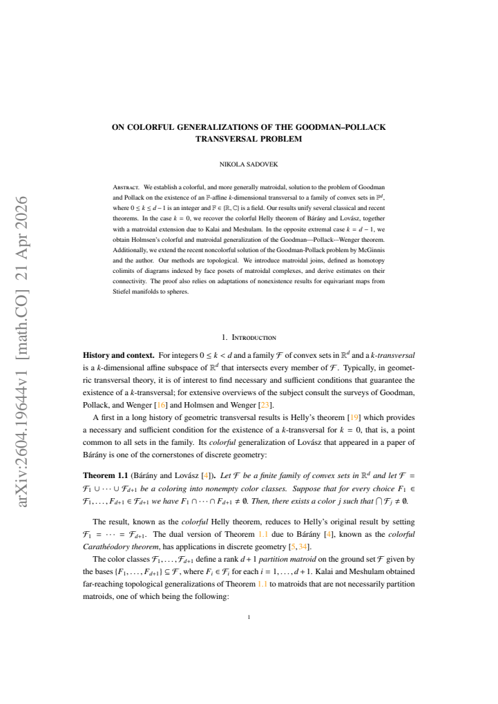 First page