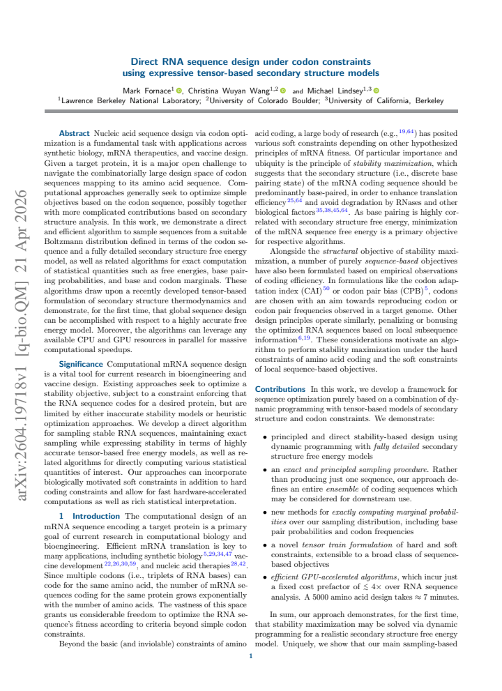 First page