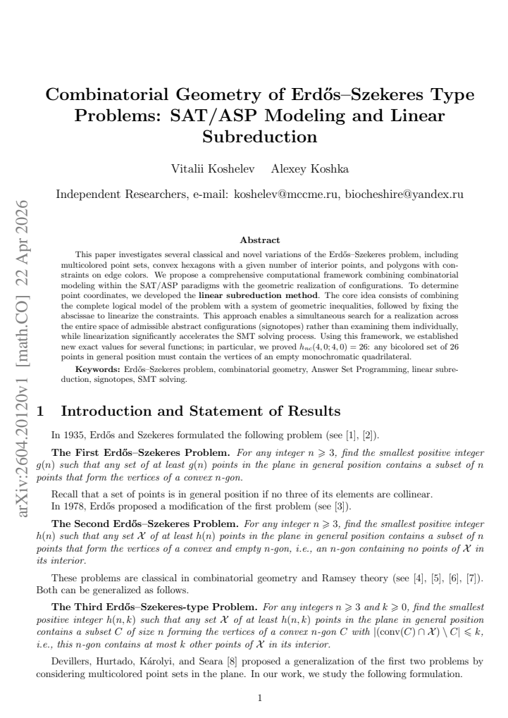 First page