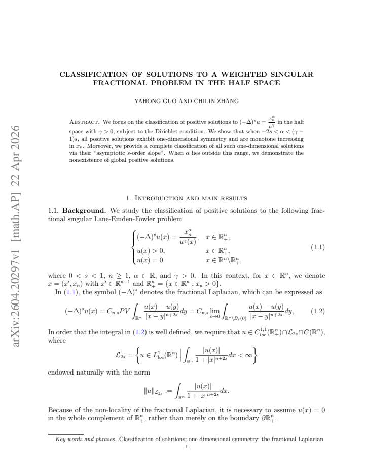 First page