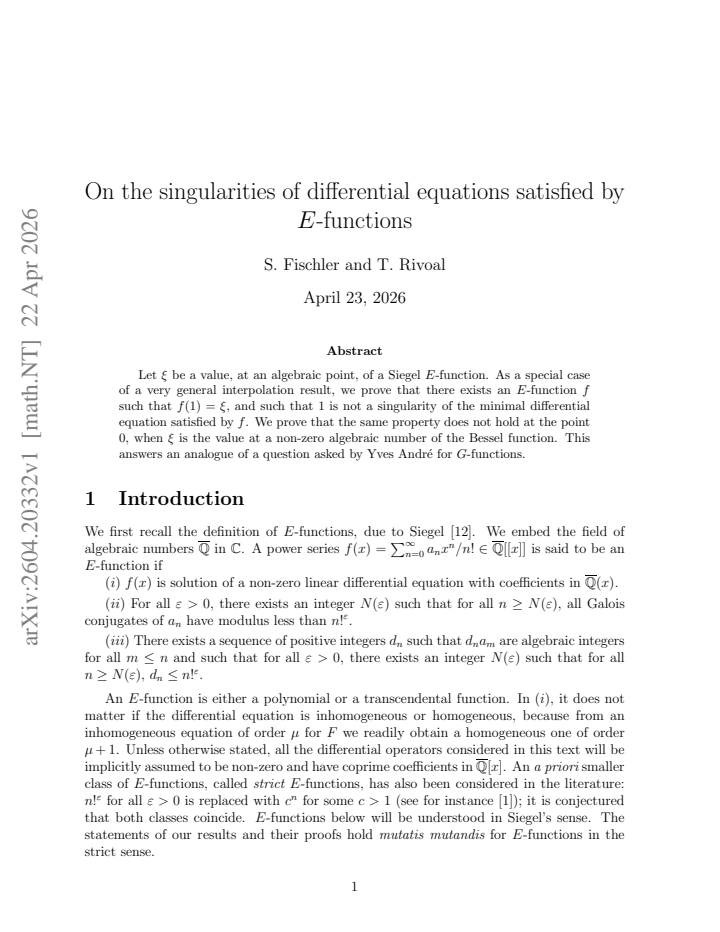 First page